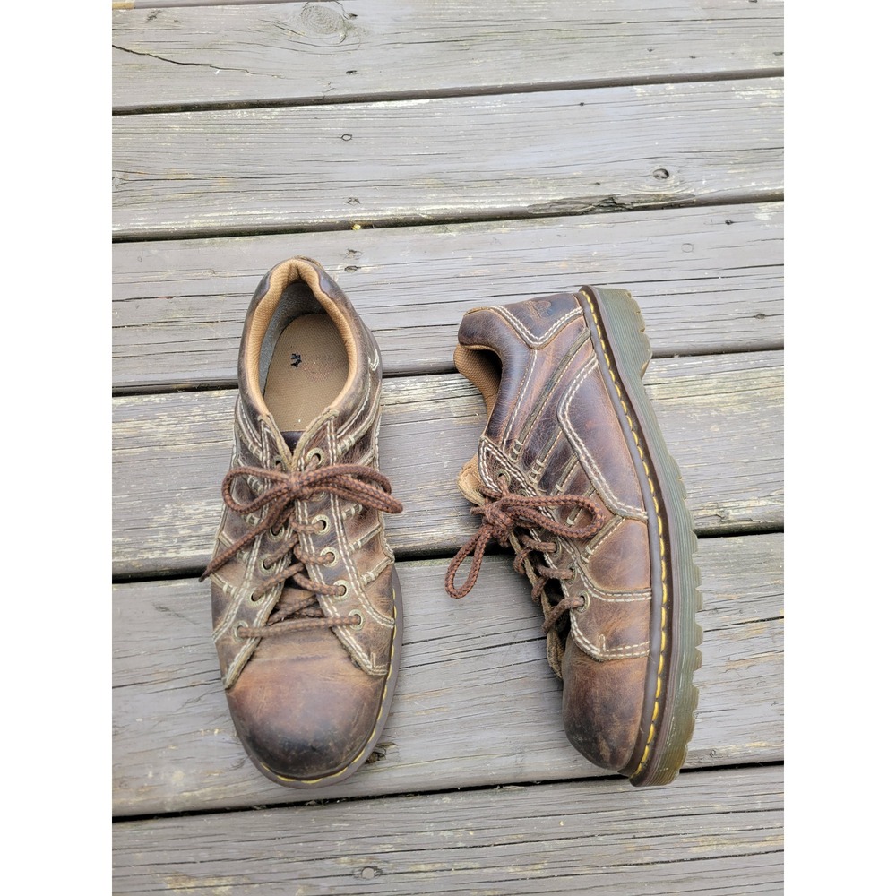Dr. Martens Keith Oxford Brown Leather Industrial Lug Sole Mens Size 12